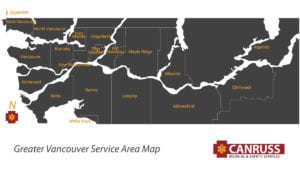 Canruss Medical Service Area Map